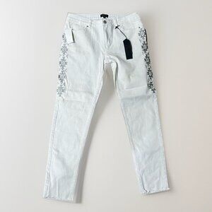 Vintage NWT La belle Roc rocawear White Jeans Size 9/10 Y2K